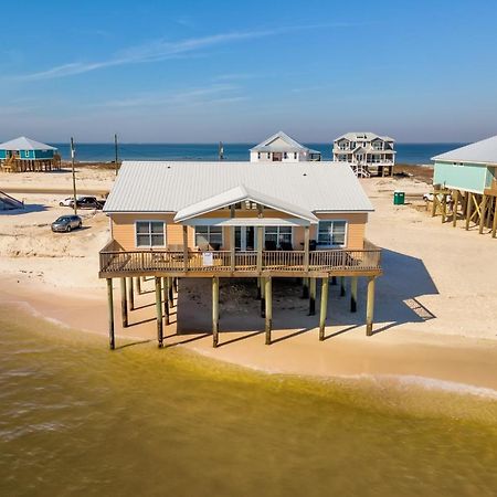 Sun Spot - True Gulf Front Private Home With Lovely Gulf Side Deck, Home Dauphin Island Eksteriør billede