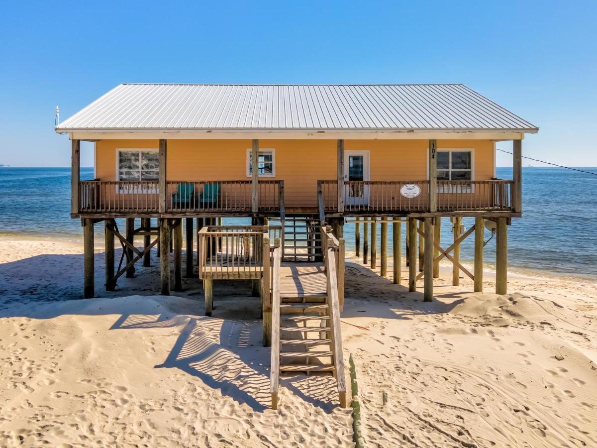 Sun Spot - True Gulf Front Private Home With Lovely Gulf Side Deck, Home Dauphin Island Eksteriør billede
