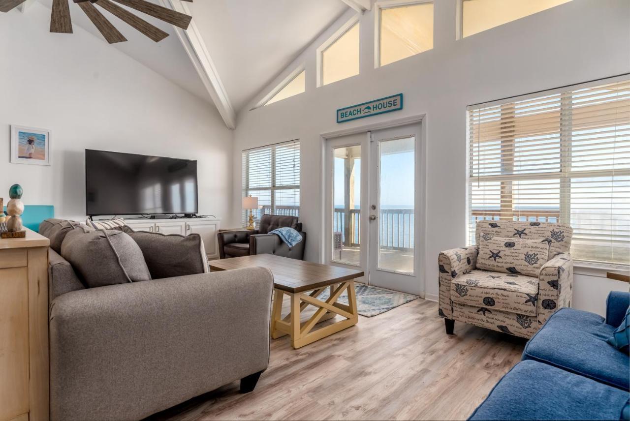 Sun Spot - True Gulf Front Private Home With Lovely Gulf Side Deck, Home Dauphin Island Eksteriør billede