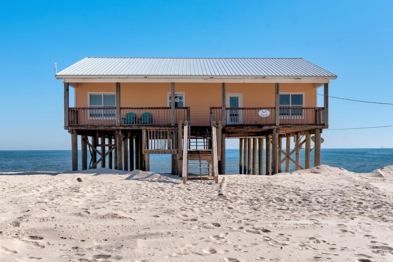 Sun Spot - True Gulf Front Private Home With Lovely Gulf Side Deck, Home Dauphin Island Eksteriør billede