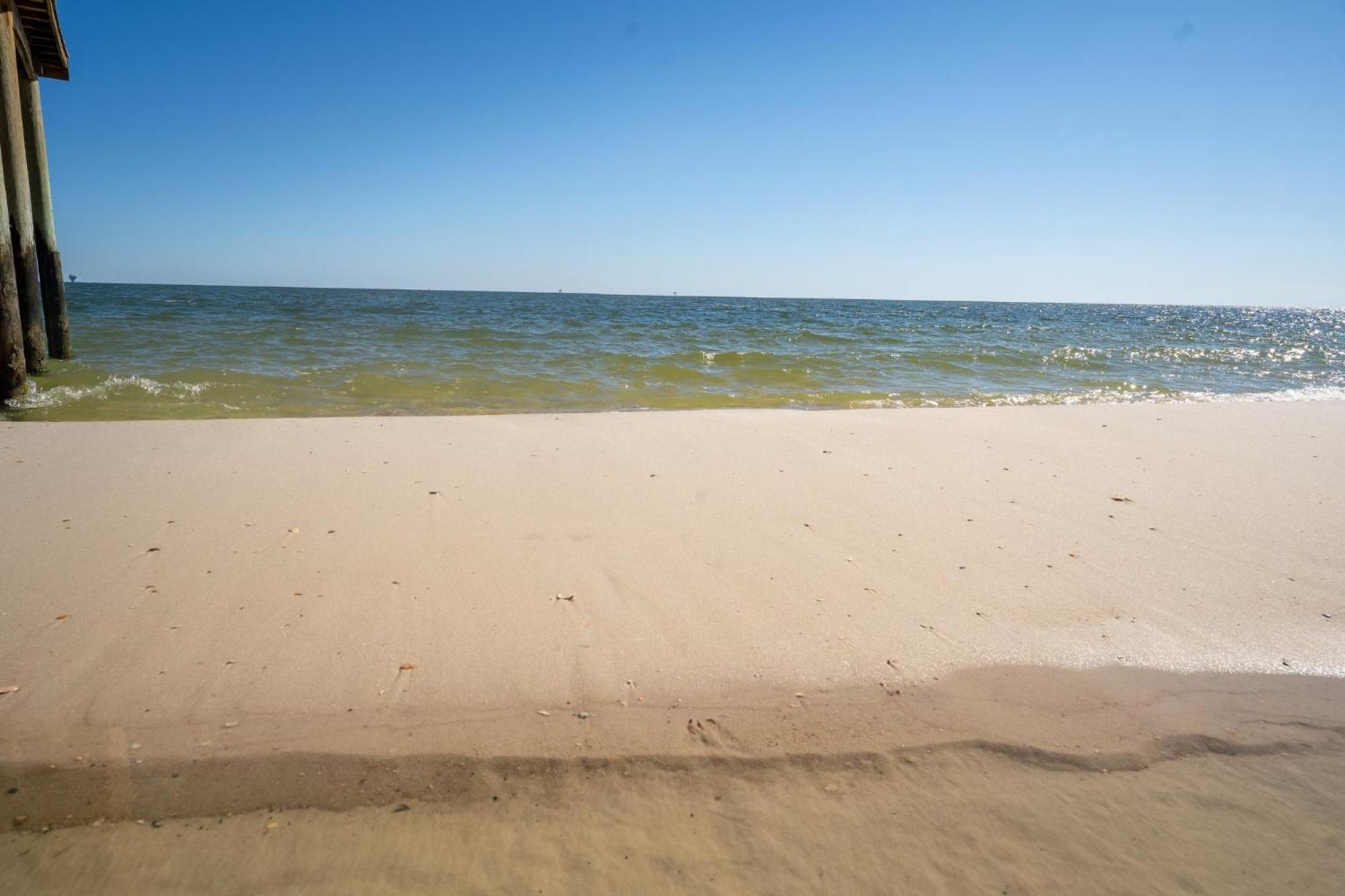 Sun Spot - True Gulf Front Private Home With Lovely Gulf Side Deck, Home Dauphin Island Eksteriør billede